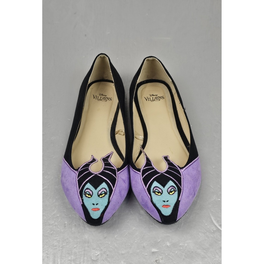 Disney Villains Maleficent Purple Black Flats